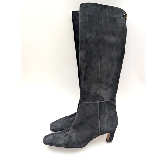 Sam Edelman Molly Knee High Boots Side Zip Women's Black Size US5M EU35 - Picture 1 of 12
